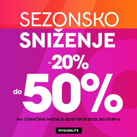 Sezonsko sniženje SS25 02.07.-29.07.2025